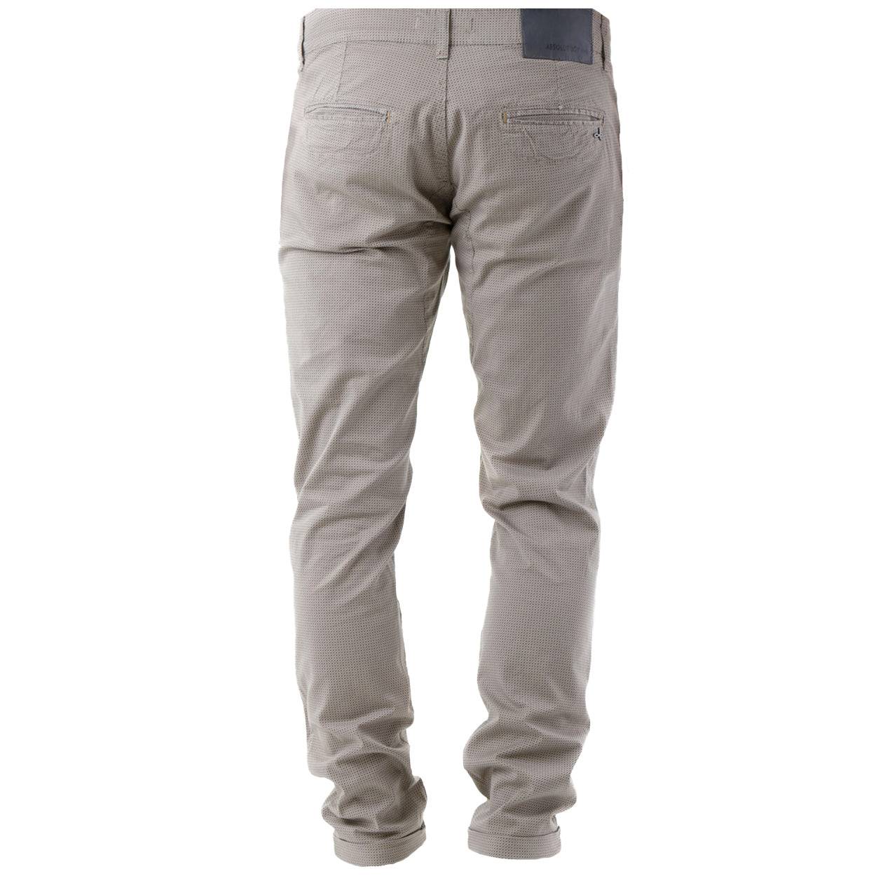 Pantalone Uomo Chino Jeans Slim Fit Casual Elegante Tasche America Absolut Joy M