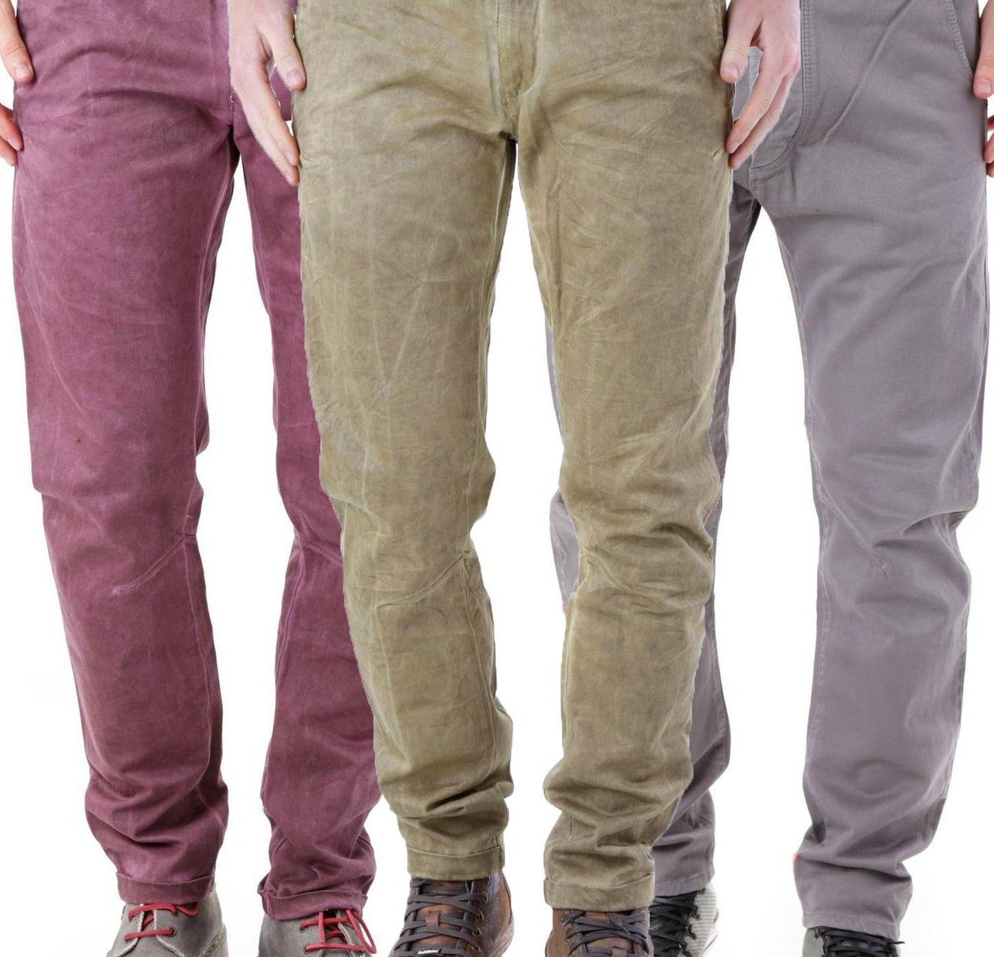 Pantaloni jeans uomo regular fit cotone 525 multitasche tinta unita