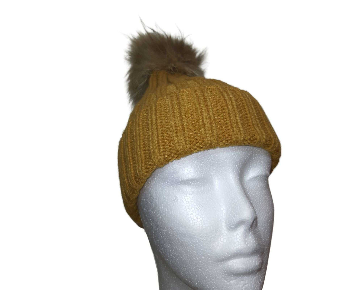 Berretto uomo donna invernale pompon staccabile ruggine
