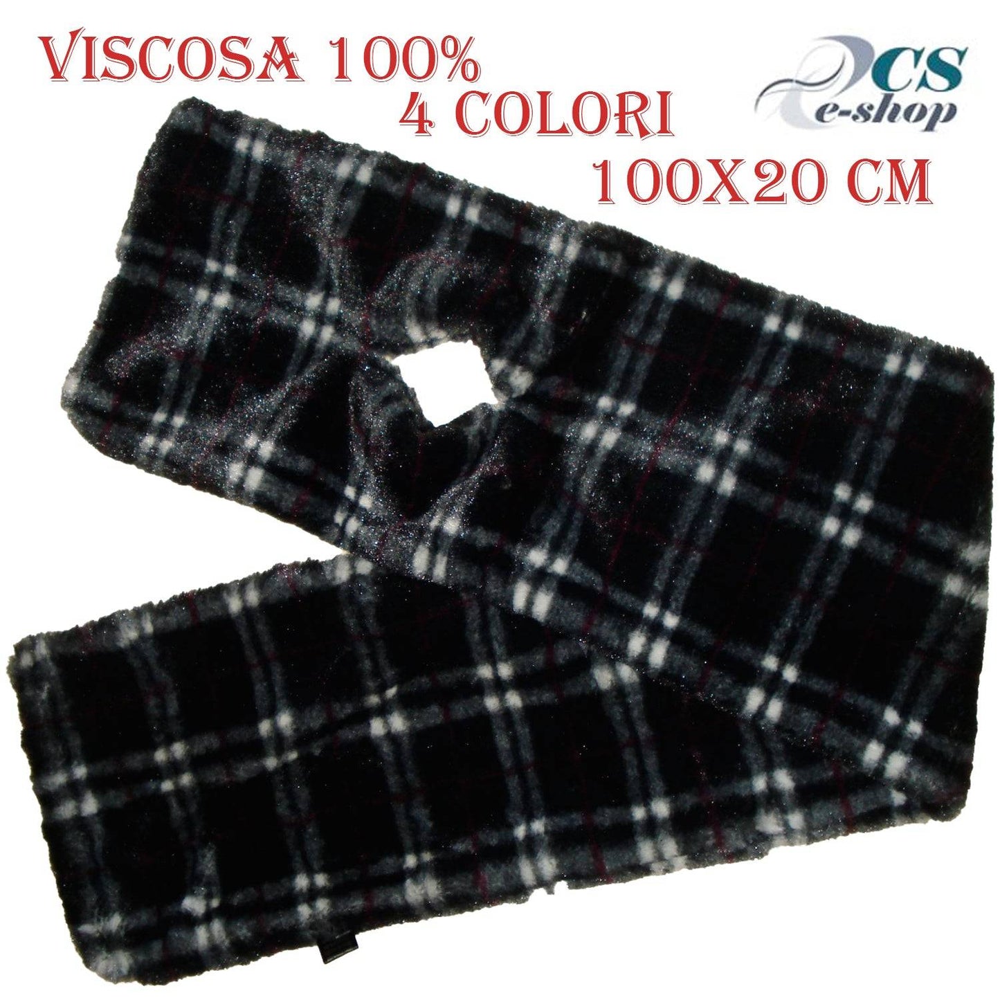 Scaldacollo Fascia Sciarpa Uomo Donna Unisex invernale viscosa morbida