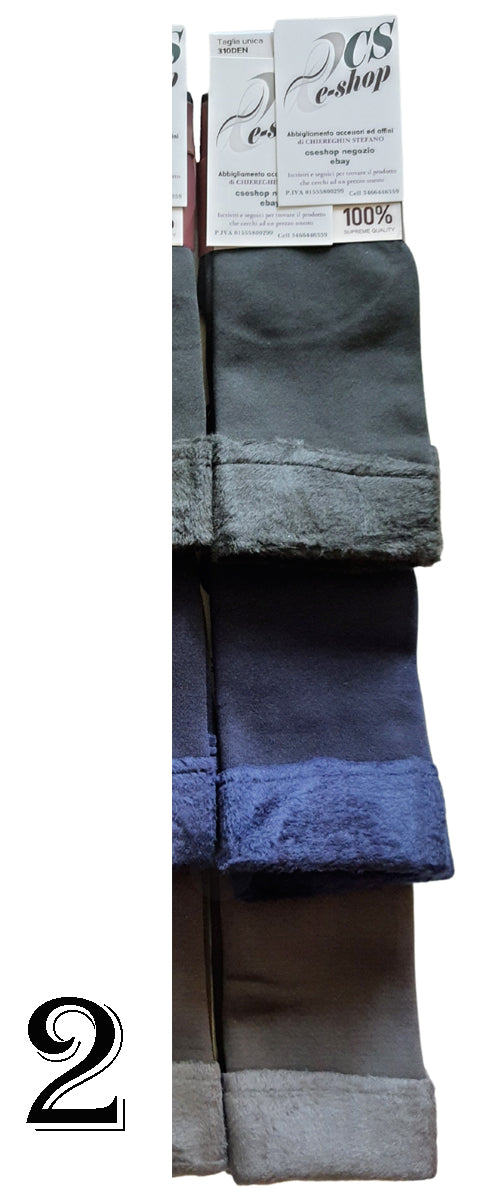Calze Calzini Donna pelliccia pelo risvolto colori vari selezione 2 a