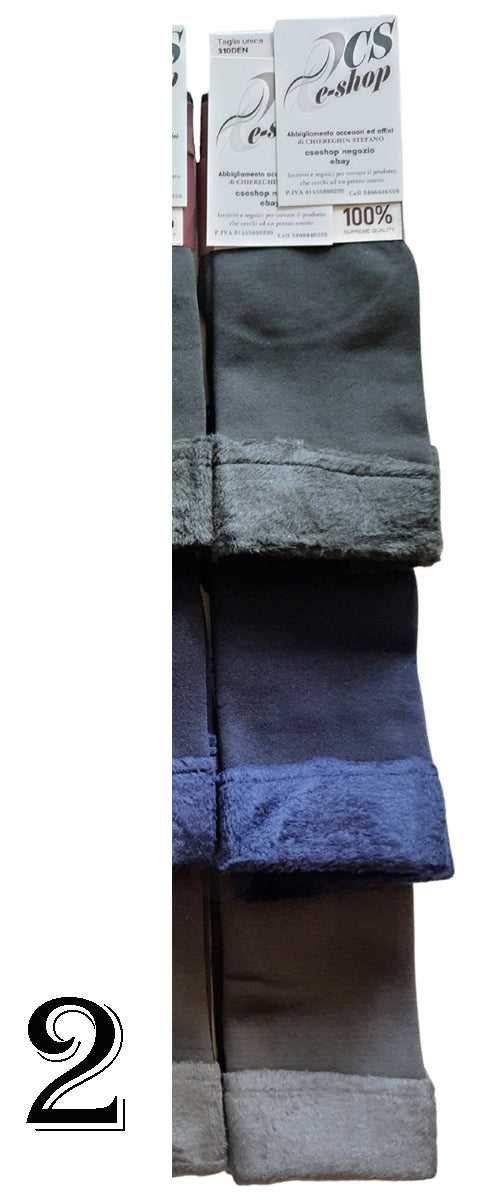 Calze Calzini Donna pelliccia pelo risvolto colori vari selezione 2 a