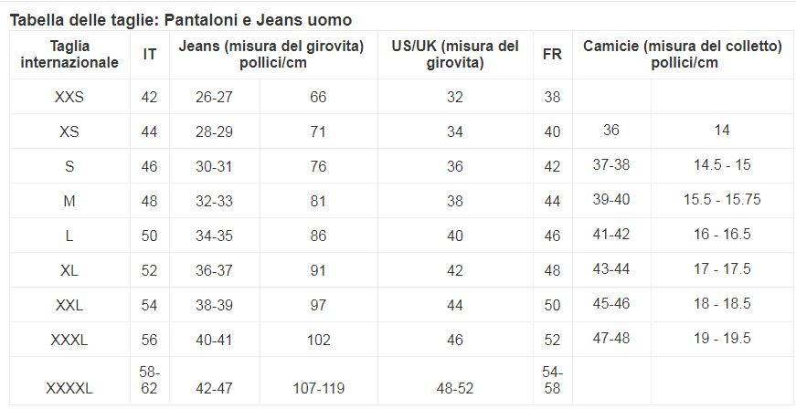 Pantaloni jeans uomo regular fit cotone 525 multitasche tinta unita