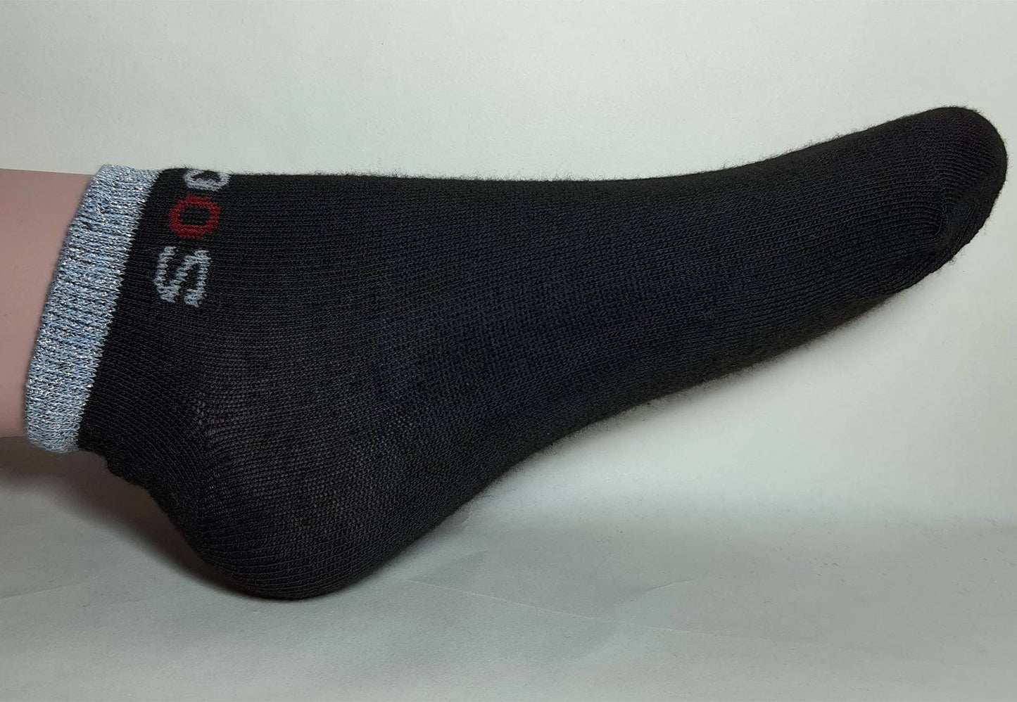 Calzini Donna Cotone Lurex colori nero grigio blu 12 paia dettaglio 6