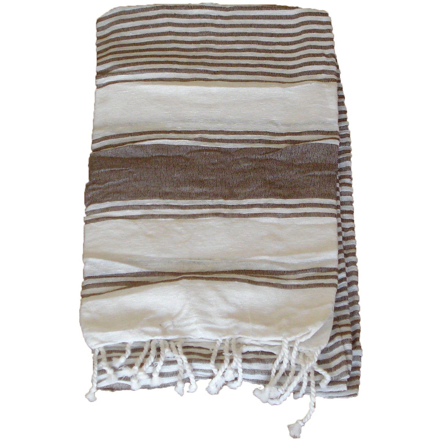 Telo mare fouta coprilettino piscina spiaggia asciugamano cotone castagno scuro
