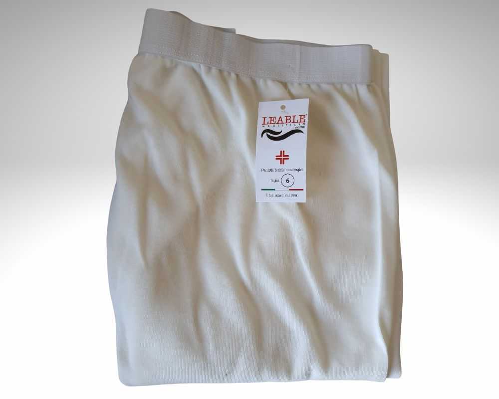 Calzamaglia Uomo Termica Leable felpato cotone Lana Bianco presentazione 5