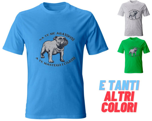 t-shirt cotone maglietta uomo personalizzata tema Cane Dog Veneto estate