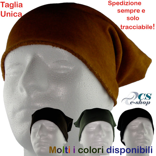 Berretto Cappello Cuffia uomo donna invernale cotone diversi colori taglia unica