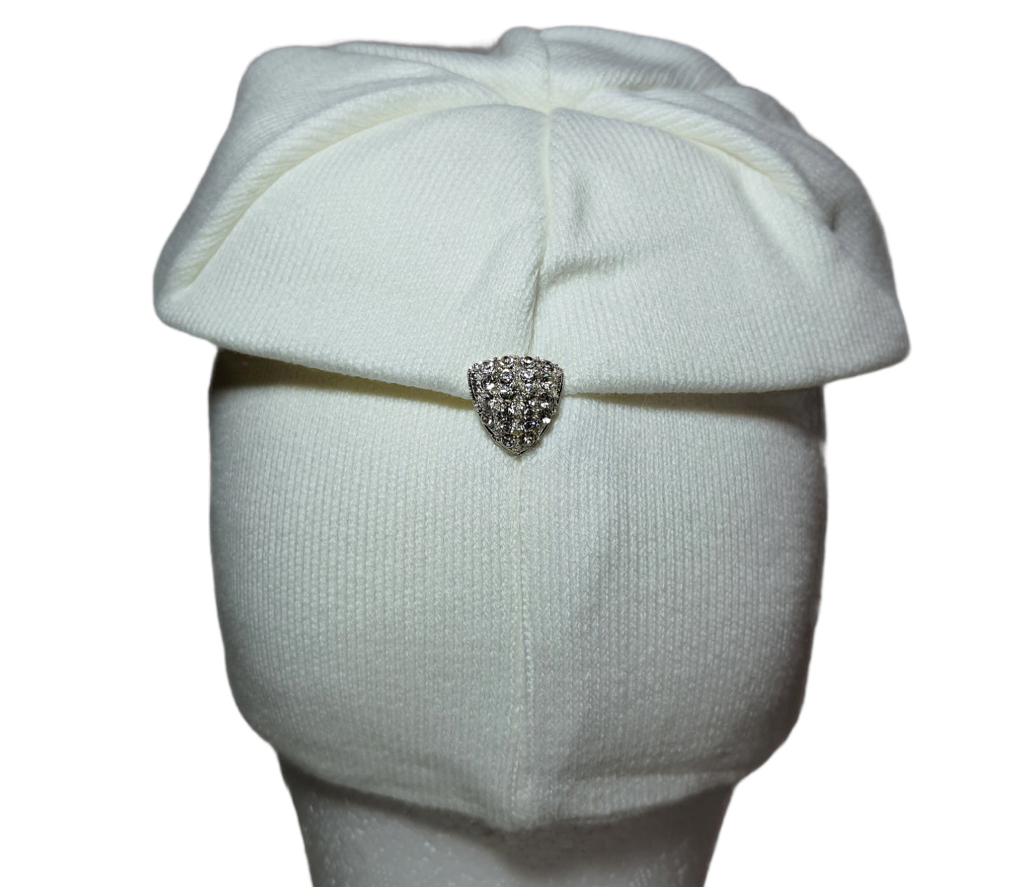 Berretto Cappello Cuffia Donna Invernale Misto Cotone Decorazioni