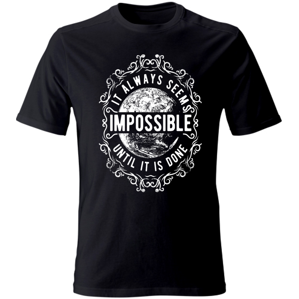 t-shirt cotone maglietta uomo personalizzata tema Impossible estate