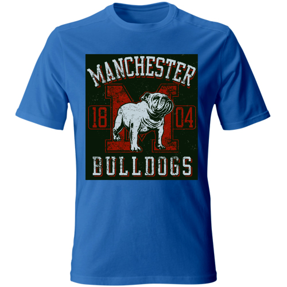 T-Shirt maglia maglietta Uomo manica corta vari colori cotone Bulldogs