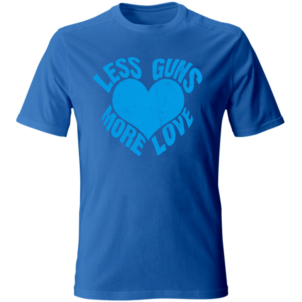 Tshirt a maniche corte in tema Pace and Love blue royal