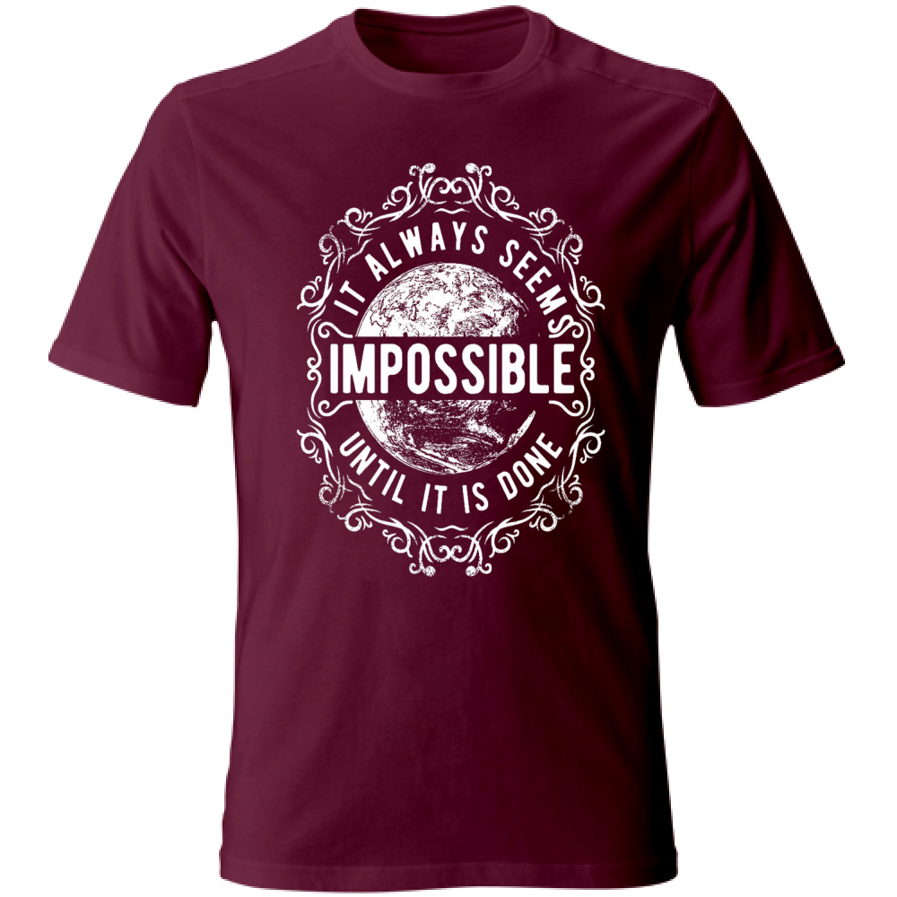 t-shirt cotone maglietta uomo personalizzata tema Impossible estate