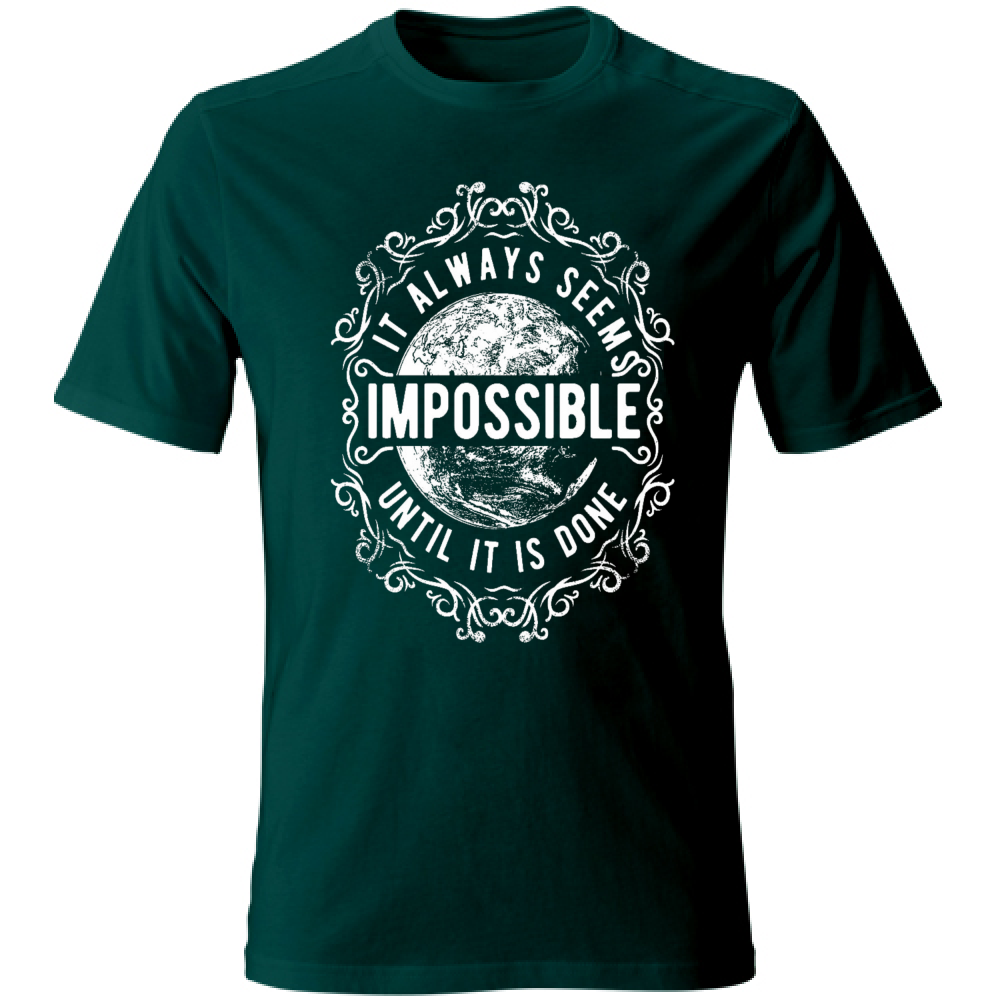 t-shirt cotone maglietta uomo personalizzata tema Impossible estate