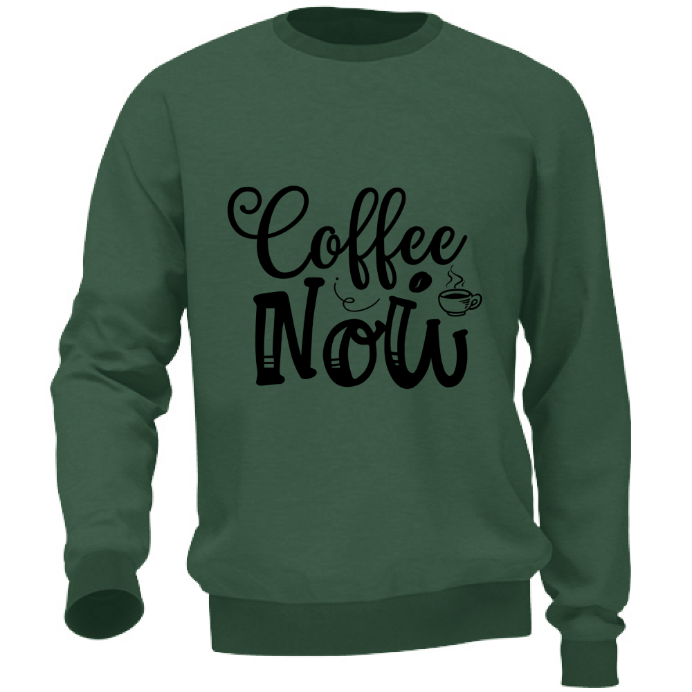 Felpa Maglia Uomo Caffè Coffee Casual Cotone