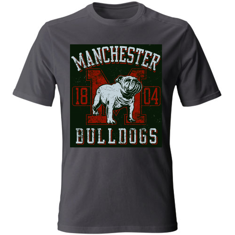 T-Shirt maglia maglietta Uomo manica corta vari colori cotone Bulldogs