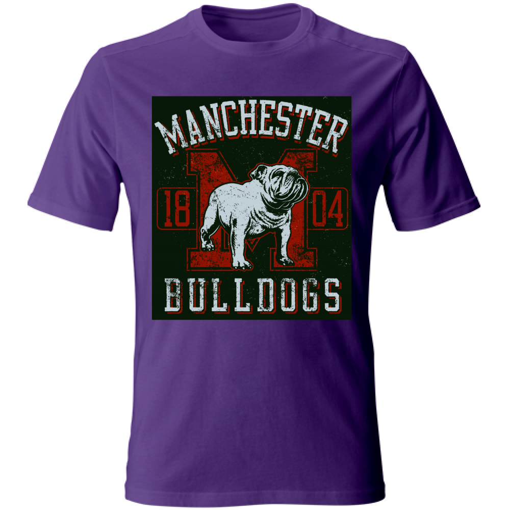 T-Shirt maglia maglietta Uomo manica corta vari colori cotone Bulldogs