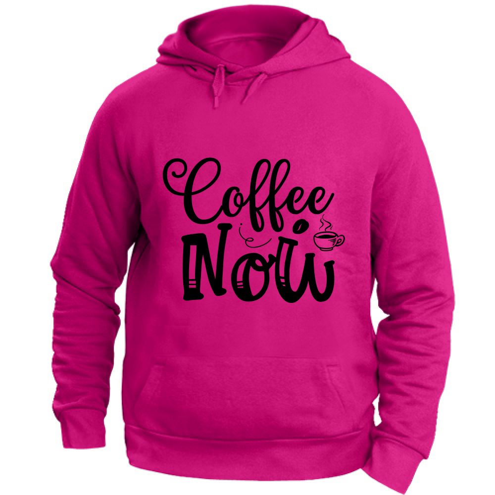 Felpa Maglia Uomo cappuccio Cotone Caffè Pausa fucsia