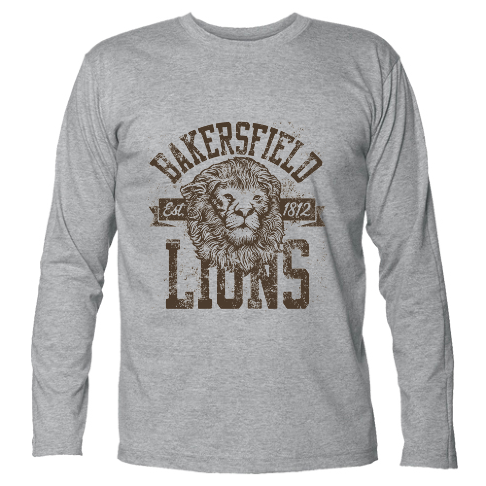 T-Shirt maglietta Uomo cotone jersey manica lunga Leone Lions