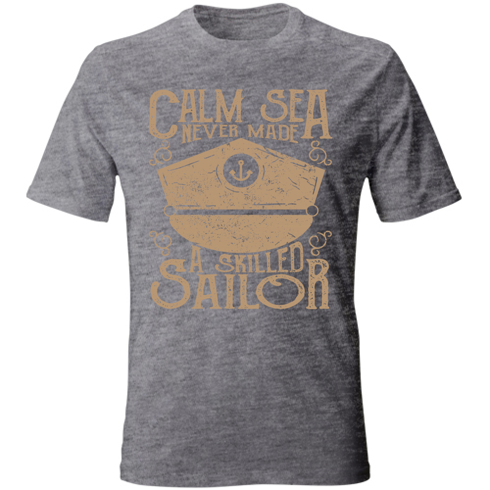 Tshirt maglietta Uomo manica corta vari colori cotone Calm Sea Estate heatergrey