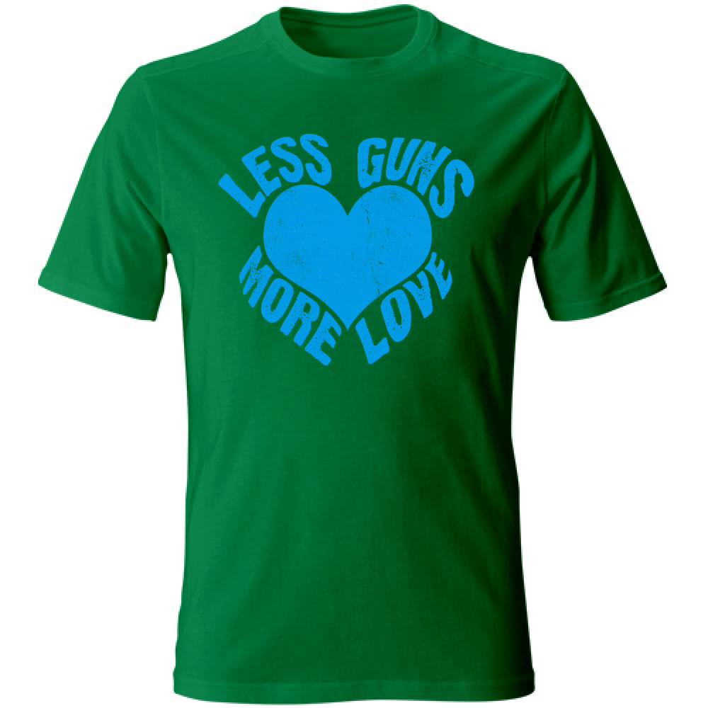 Tshirt a maniche corte in tema Pace and Love Verde