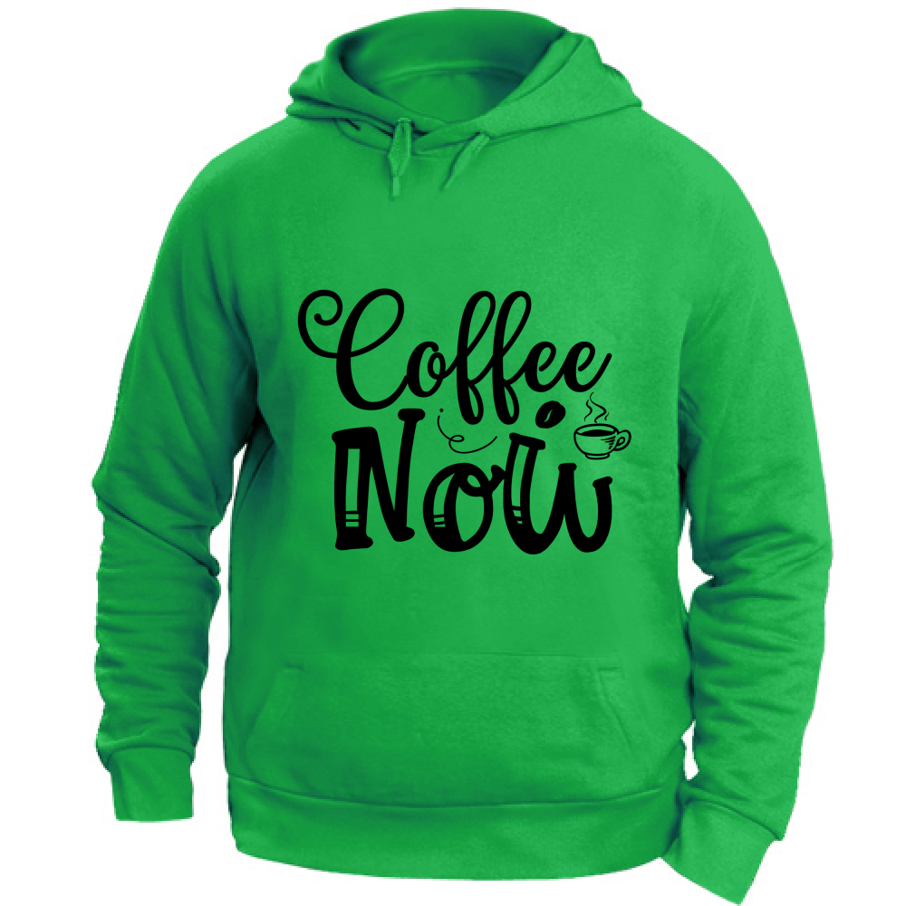 Felpa Maglia Uomo cappuccio Cotone Caffè Pausa Kellygreen