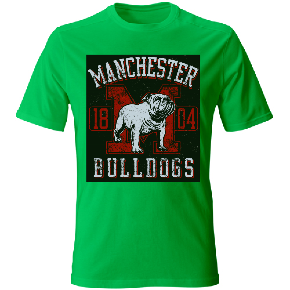 T-Shirt maglia maglietta Uomo manica corta vari colori cotone Bulldogs