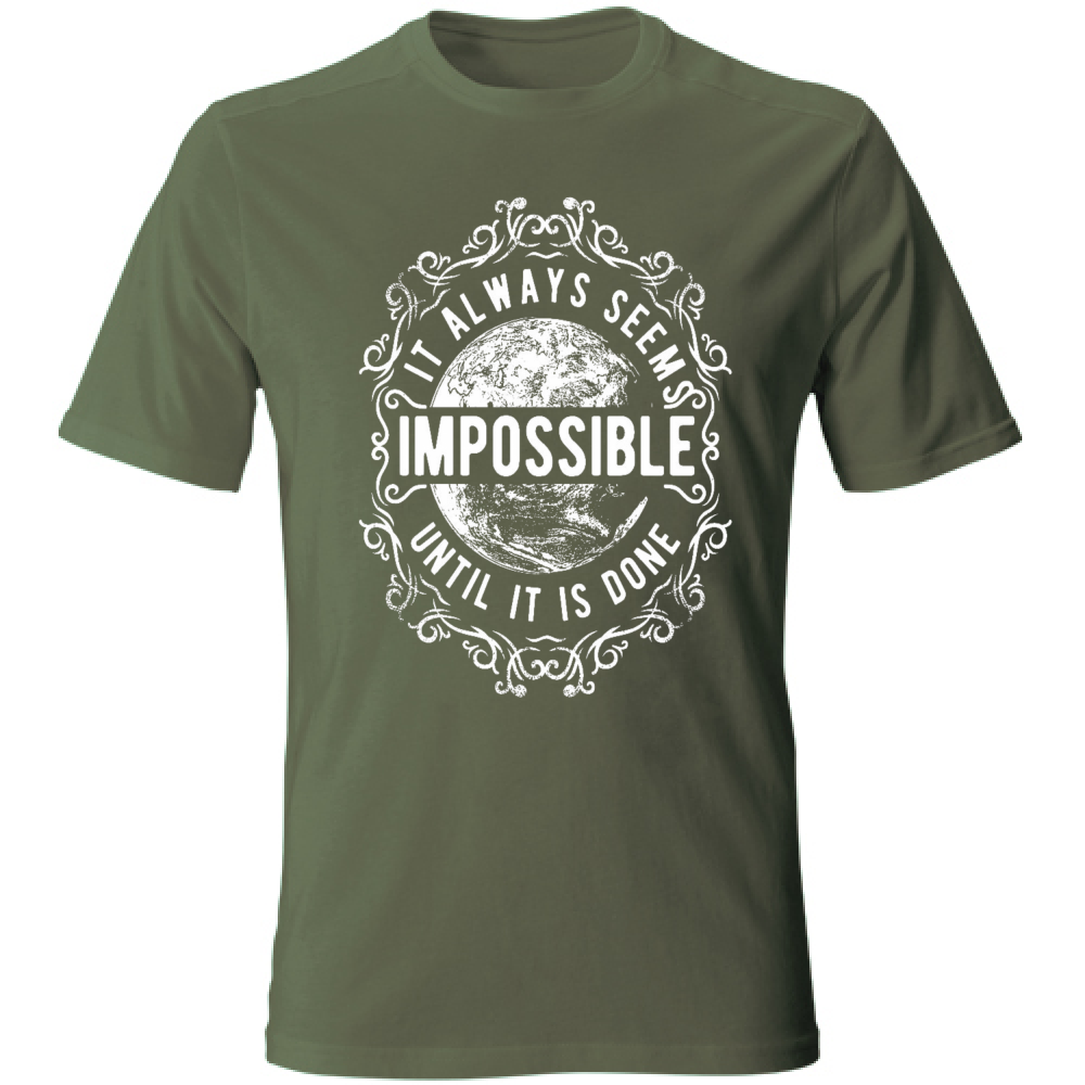 t-shirt cotone maglietta uomo personalizzata tema Impossible estate