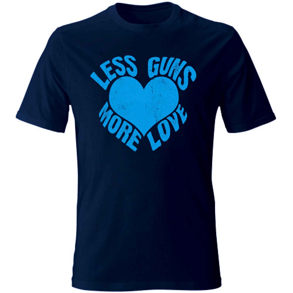 Tshirt a maniche corte in tema Pace and Love Blu navy