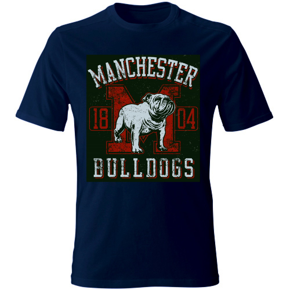 T-Shirt maglia maglietta Uomo manica corta vari colori cotone Bulldogs