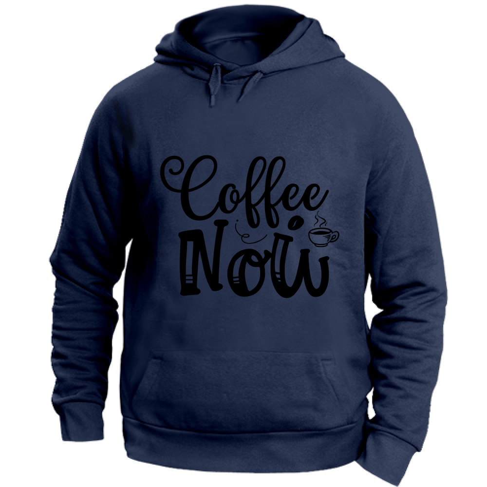 Felpa Maglia Uomo cappuccio Cotone Caffè Pausa navy