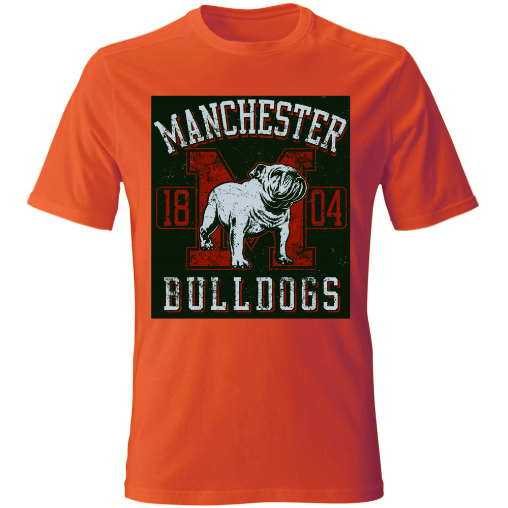 T-Shirt maglia maglietta Uomo manica corta vari colori cotone Bulldogs