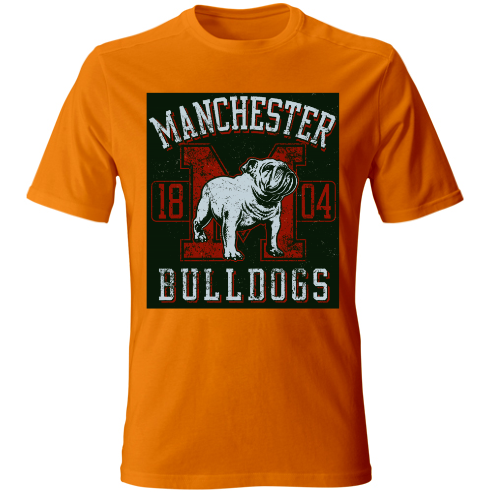 T-Shirt maglia maglietta Uomo manica corta vari colori cotone Bulldogs