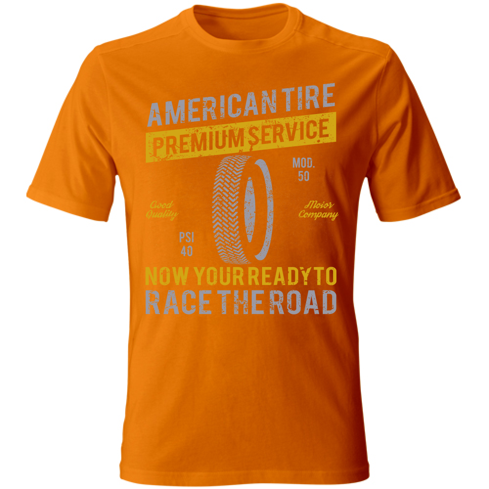 T-Shirt maglia maglietta Uomo manica corta vari colori cotone American Tire