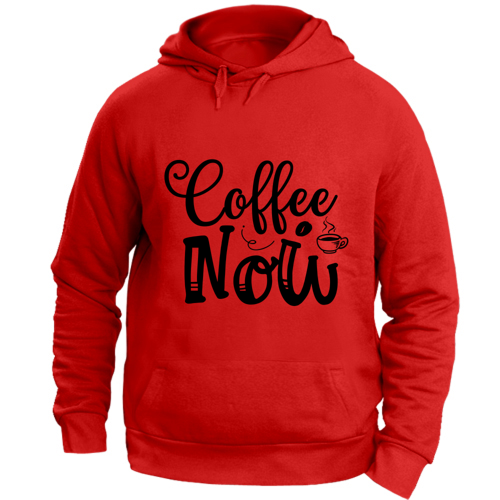 Felpa Maglia Uomo cappuccio Cotone Caffè Pausa Red