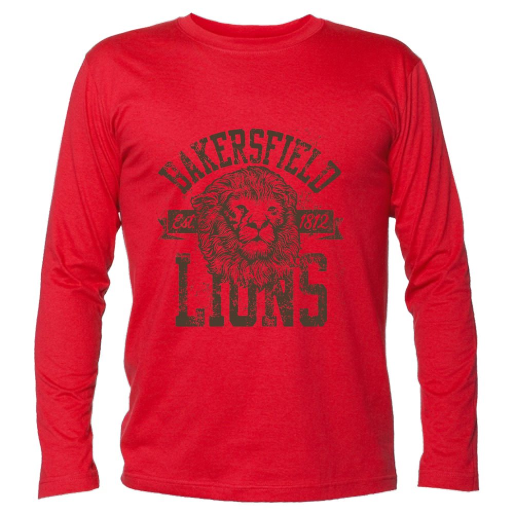 T-Shirt maglietta Uomo cotone jersey manica lunga Leone Lions