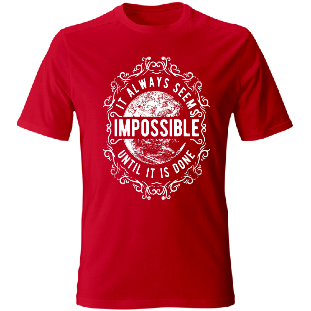 t-shirt cotone maglietta uomo personalizzata tema Impossible estate