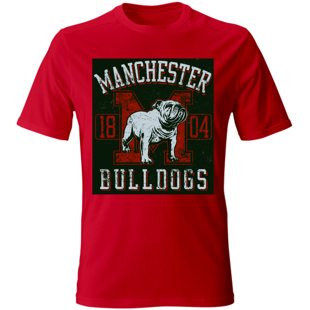 T-Shirt maglia maglietta Uomo manica corta vari colori cotone Bulldogs