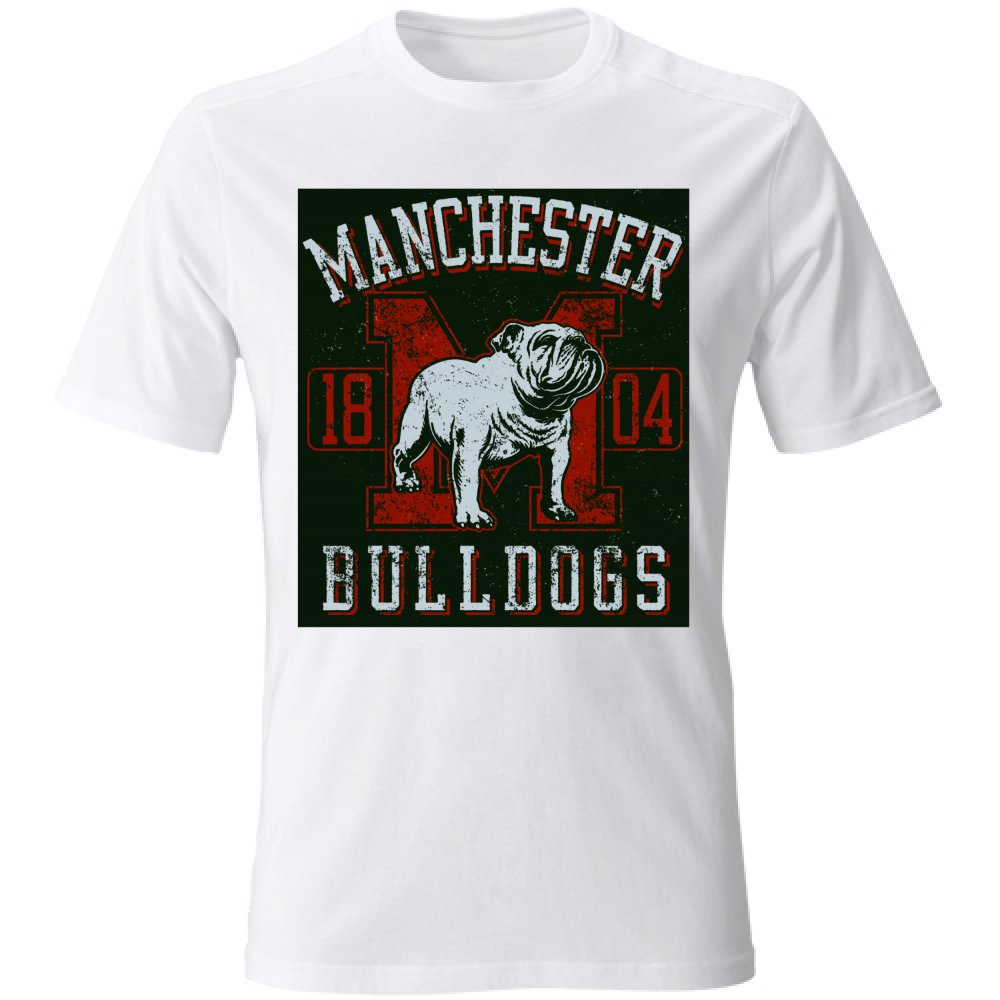 T-Shirt maglia maglietta Uomo manica corta vari colori cotone Bulldogs