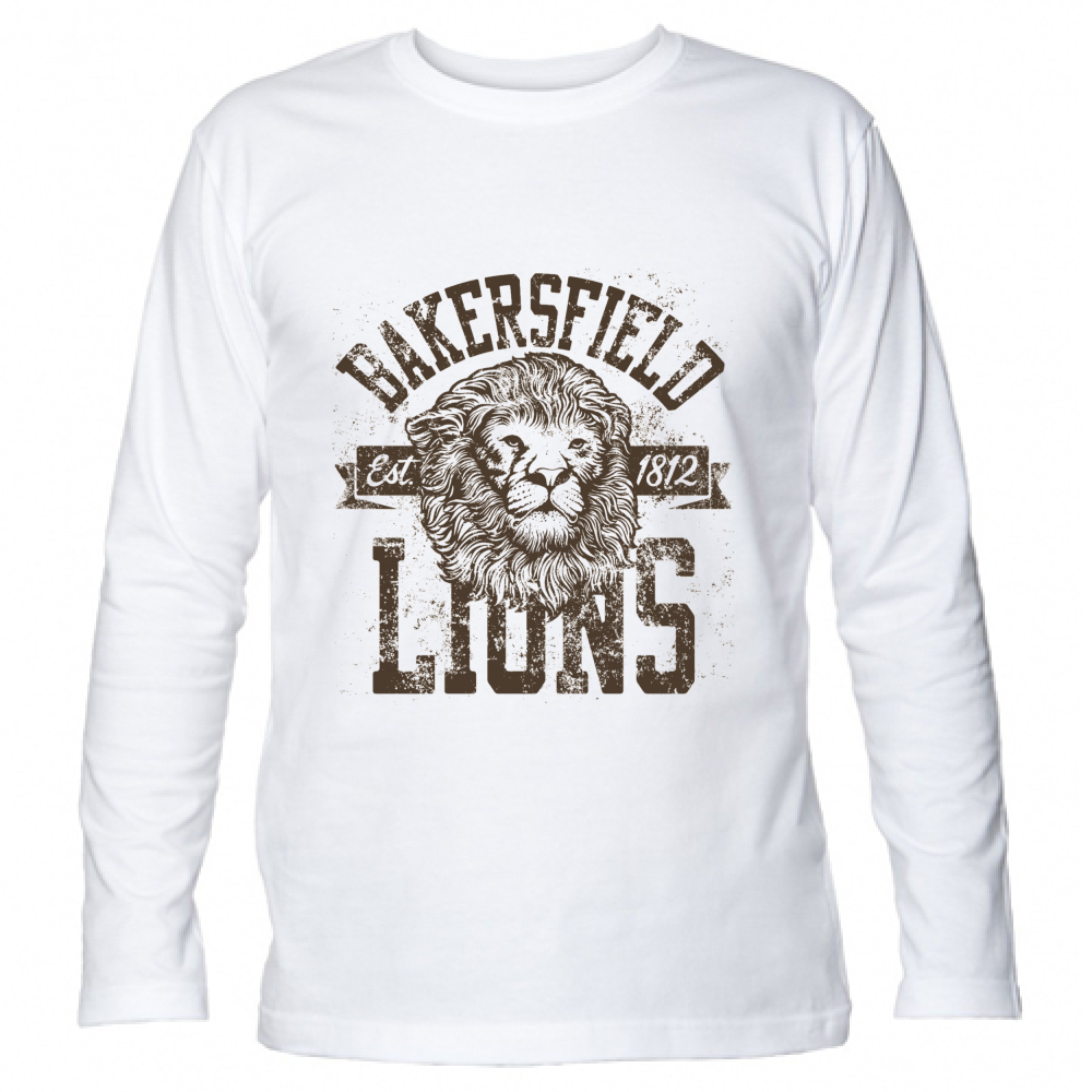 T-Shirt maglietta Uomo cotone jersey manica lunga Leone Lions