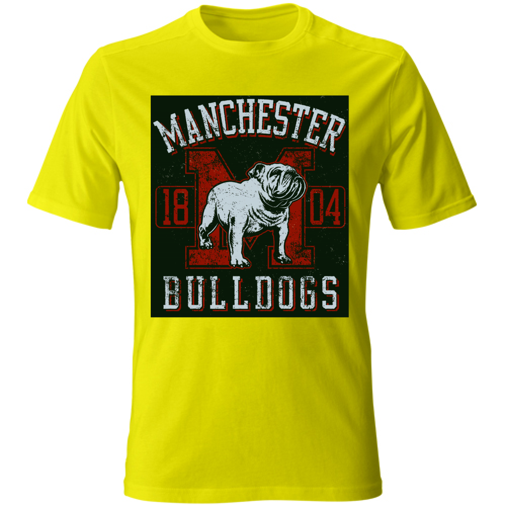 T-Shirt maglia maglietta Uomo manica corta vari colori cotone Bulldogs