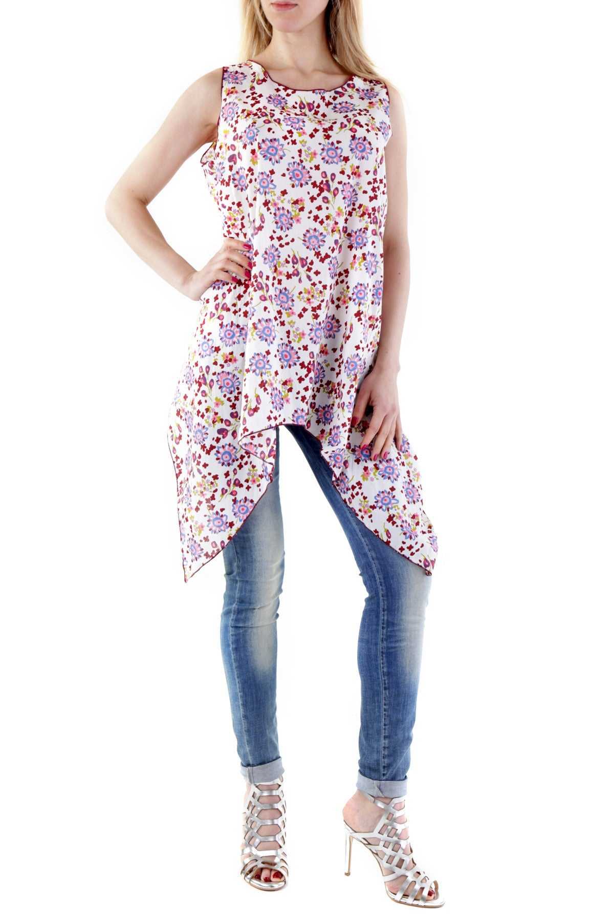 Camicia Donna maglia manica corta lino 525 front