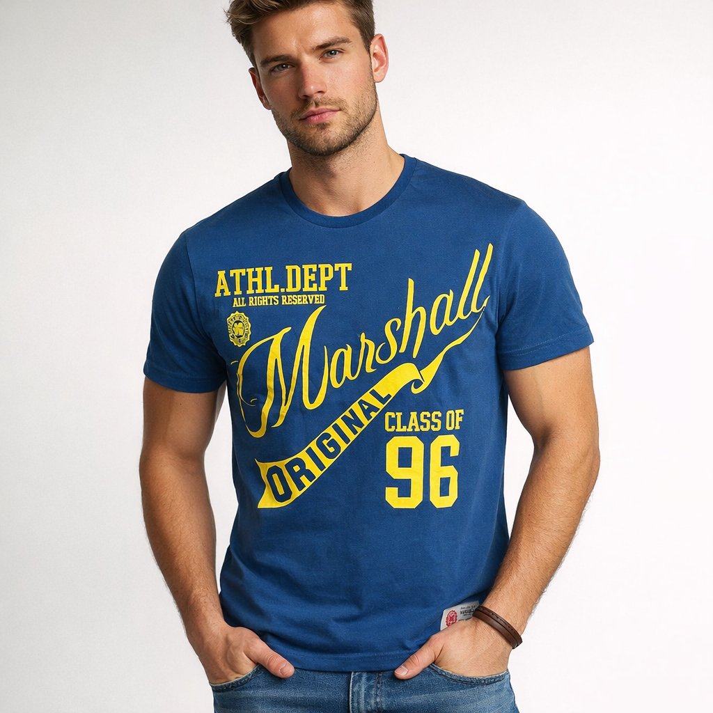 T-shirt maglia maglietta uomo manica corta cotone Marshall Original Colori vari