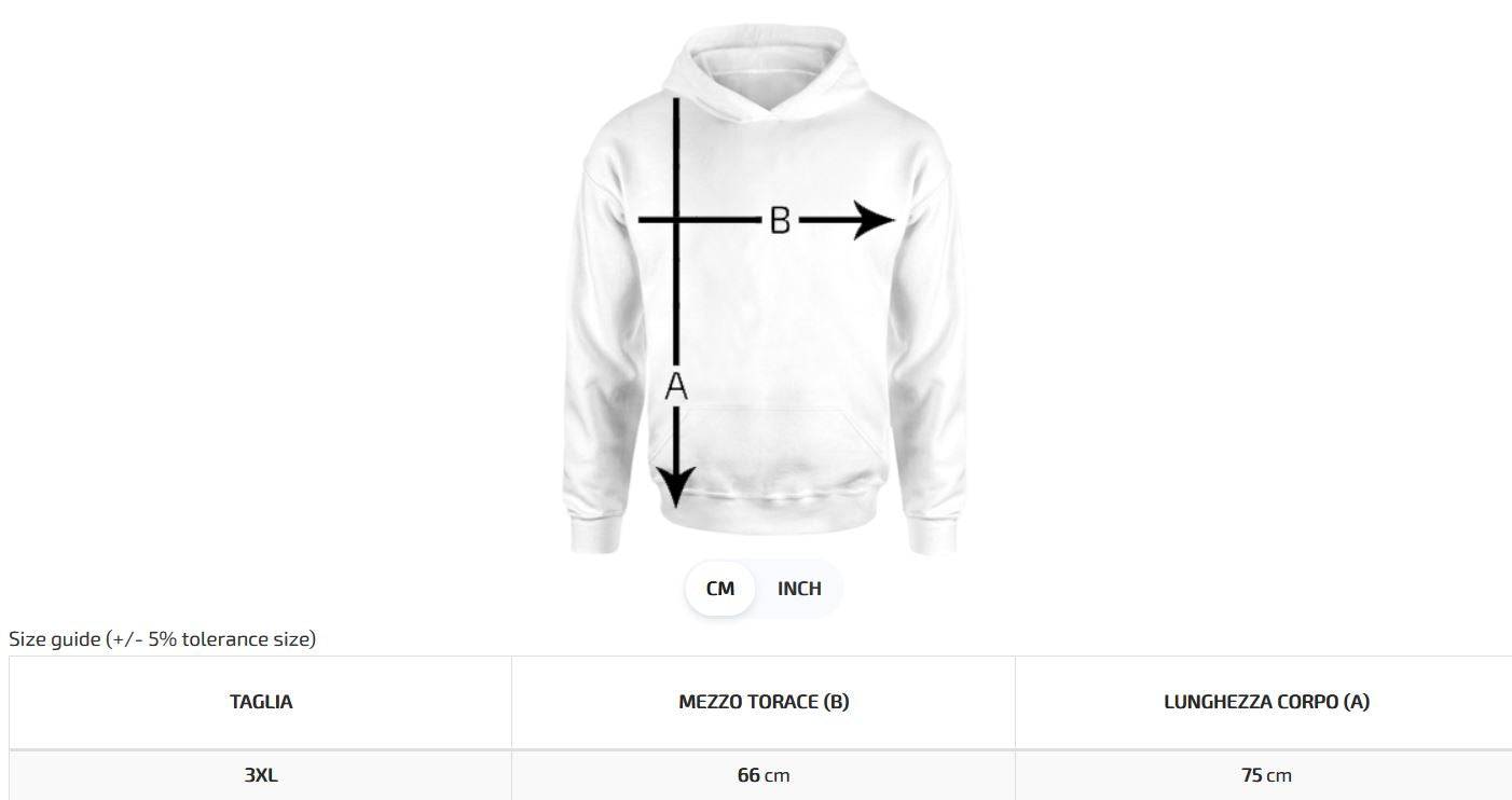 Felpa Maglia Uomo cappuccio Sport Leone Lion taglia 3XL