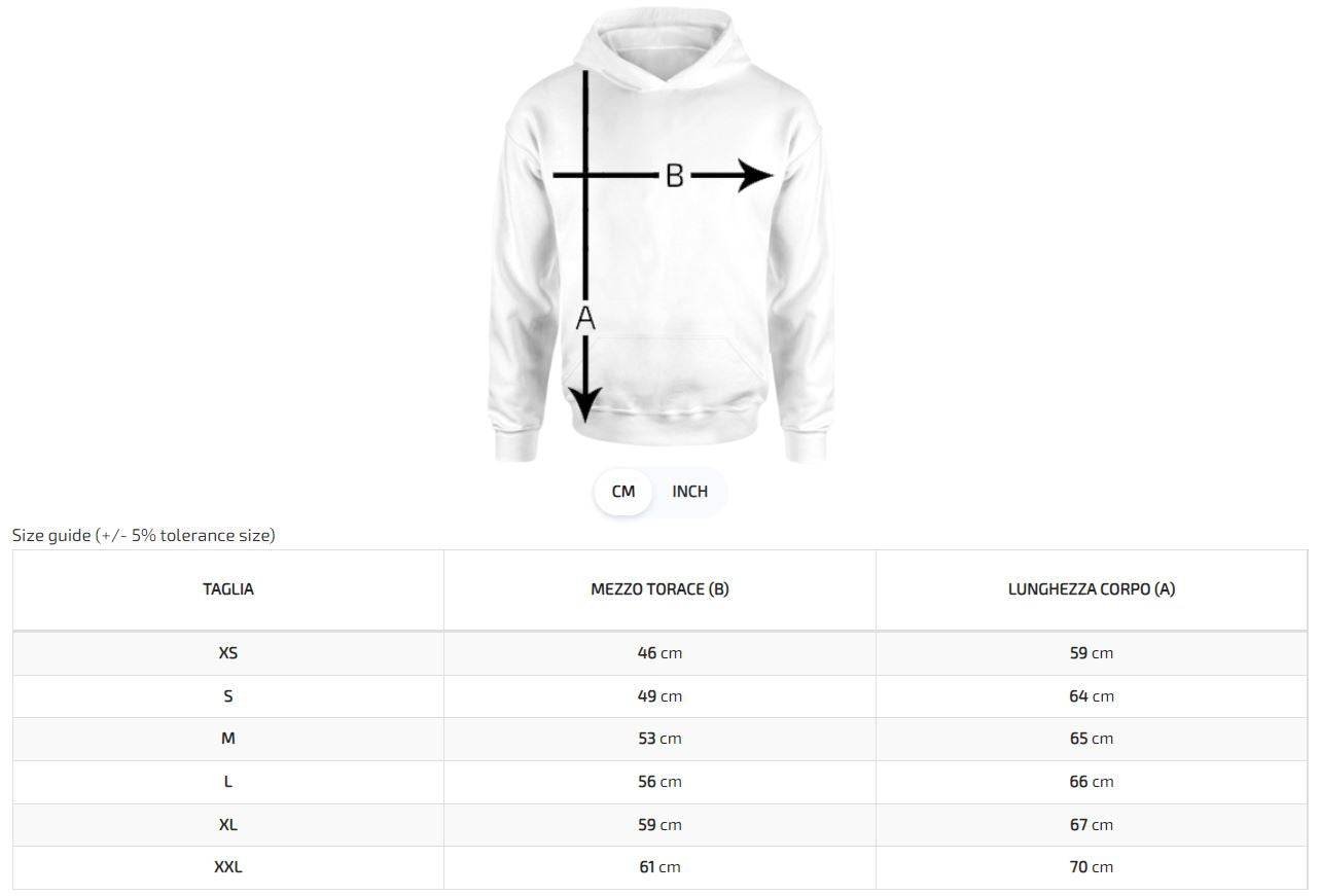 Felpa Maglia Uomo cappuccio Sport Leone Lion taglia