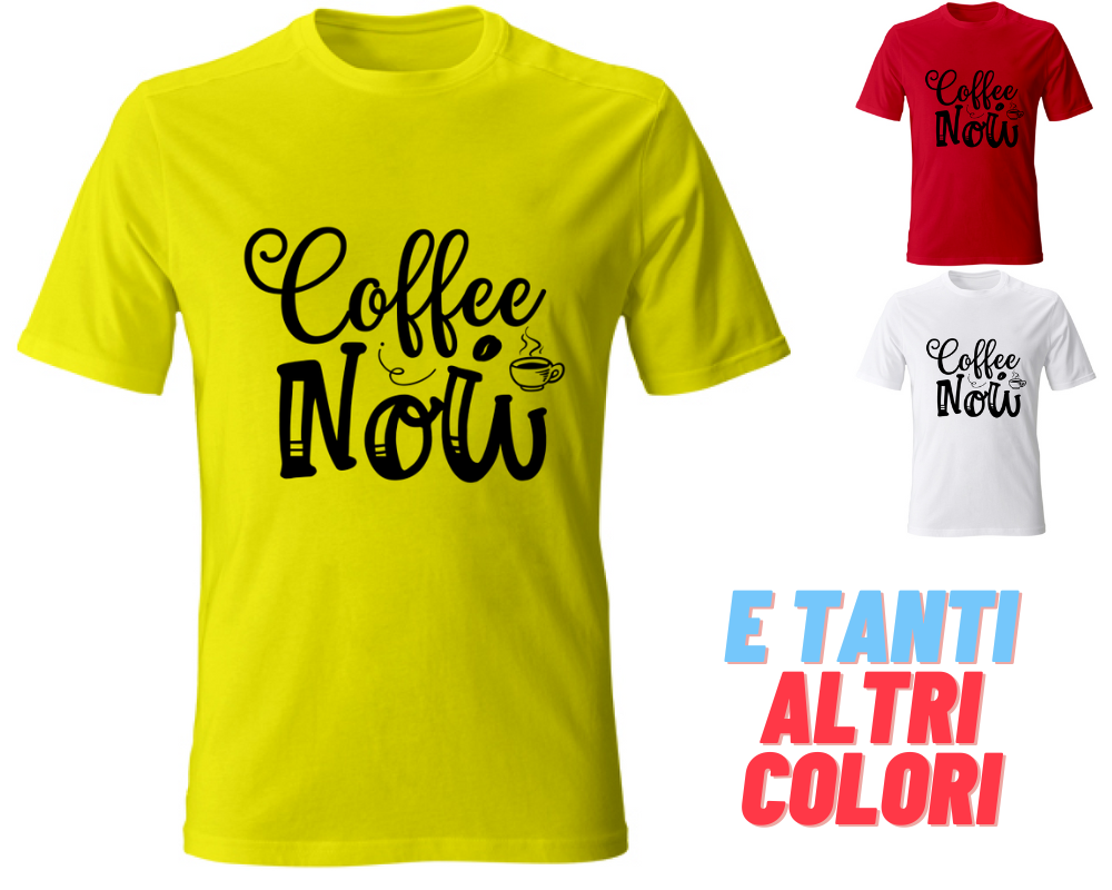 T-Shirt maglia maglietta Uomo manica corta vari colori cotone Caffè Estate